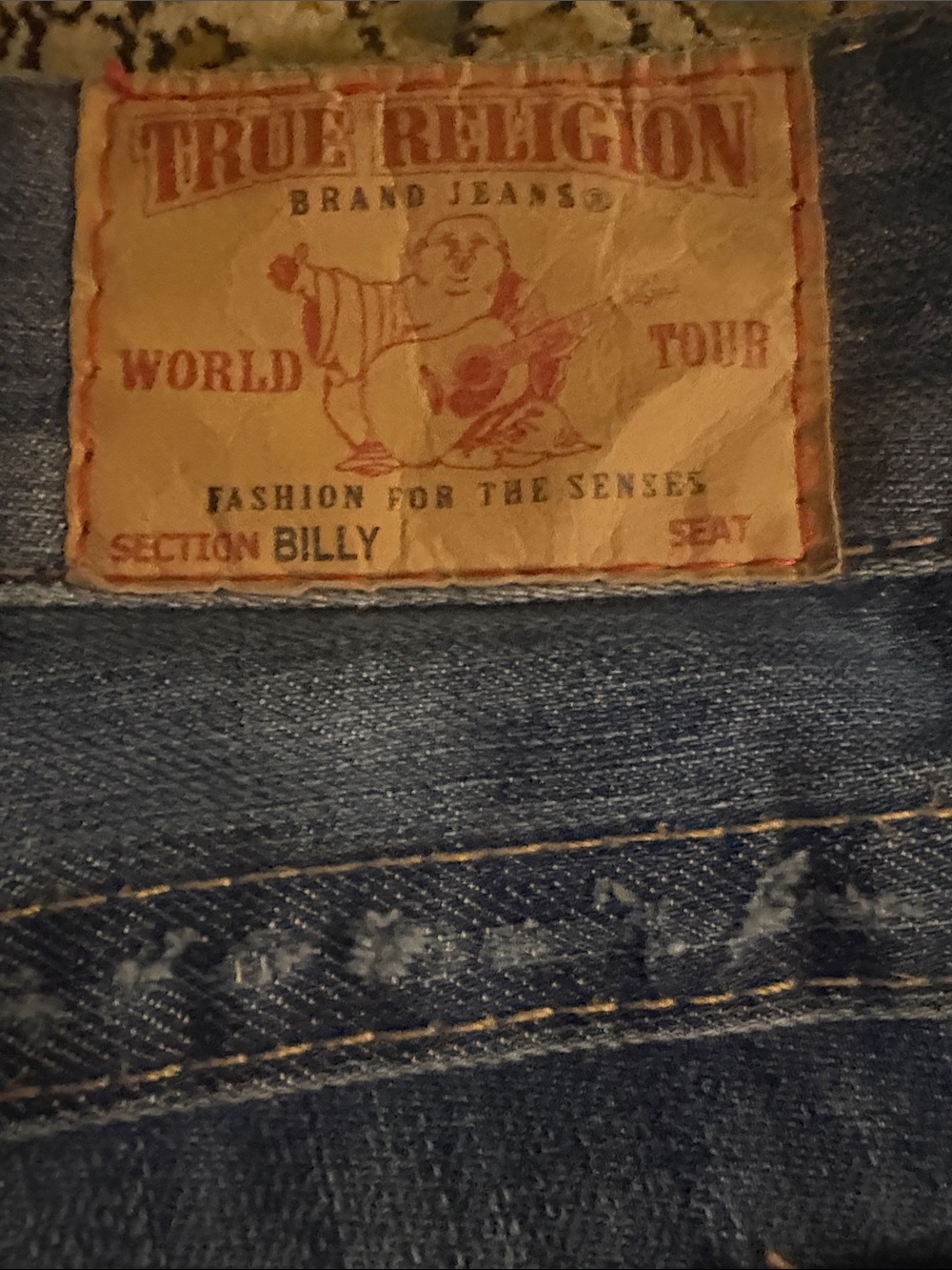 True Religion Women's Blue Distressed Jeans - Picture 6 of 9